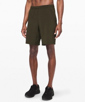 Lululemon Pace Breaker Short 9 Lined Verde Oliva Oscuro | 369742VJH