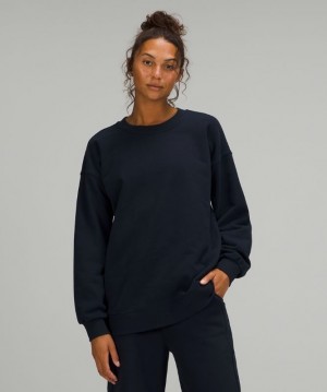 Lululemon Perfectly Oversized Crew Azul Marino | 794501HOD