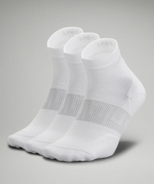 Lululemon Power Stride Ankle Sock 3 Pack Blancos | 413826IAV