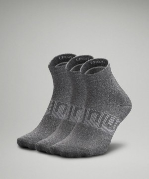 Lululemon Power Stride Ankle Sock 3 Pack Grises Grises Grises | 934018FDE