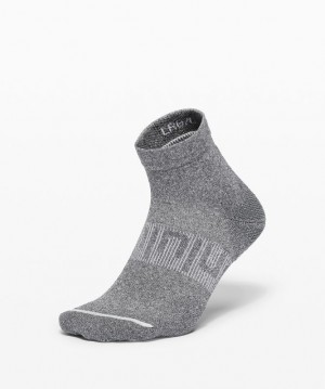 Lululemon Power Stride Ankle Sock Anti-Stink Grises Oscuro | 048597ADU