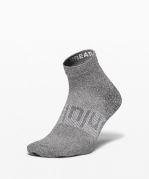 Lululemon Power Stride Ankle Sock Grises Oscuro | 208493VTJ