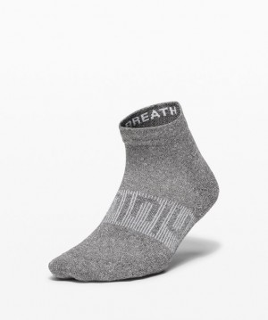 Lululemon Power Stride Ankle Sock Grises Oscuro | 182607LVP