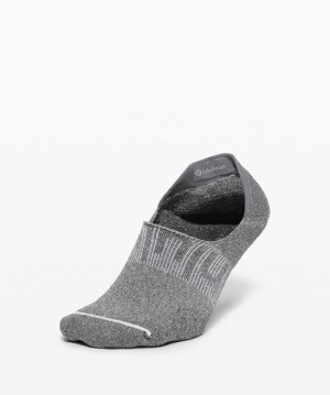Lululemon Power Stride No-Show Sock with Active Grip Anti-Stink Grises Oscuro | 974652ZGK