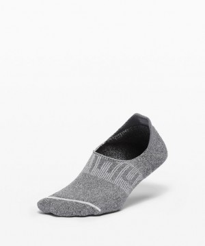 Lululemon Power Stride No Show Sock Performaheel Anti-Stink Grises Oscuro | 235071ZBH