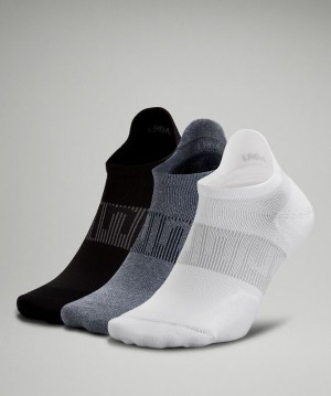 Lululemon Power Stride Tab Sock 3P Blancos Azules Negros | 039145HMA