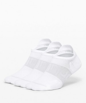 Lululemon Power Stride Tab Sock 3 Pack Blancos | 196752EXY