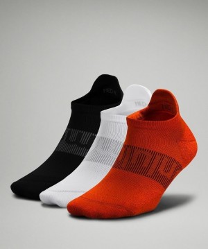 Lululemon Power Stride Tab Sock 3 Pack Rojos Blancos Negros | 670584GXN
