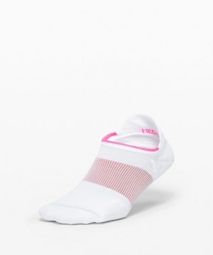 Lululemon Power Stride Tab Sock Stripe Blancos Rosas | 571236YDB