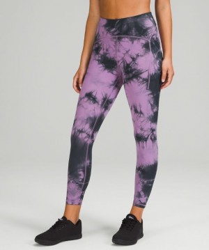 Lululemon Power Thru High-Rise Tight 25 Morados Grises Oscuro | 913027ESB