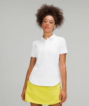 Lululemon Quick-Drying Short Sleeve Polo Shirt Blancos | 962705UGZ
