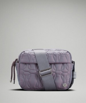 Lululemon Quilted Embrace Crossbody Bag Rosas Grises Marrom Azules Grises | 640128LNX