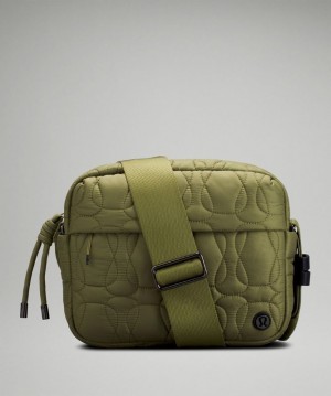 Lululemon Quilted Embrace Crossbody Marrom Verdes | 038456HBG