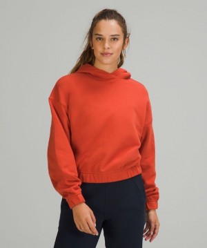Lululemon Relaxed Cropped Hoodie Naranjas | 689310DTC