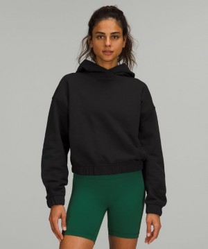 Lululemon Relaxed Cropped Hoodie Negros | 019745PLO