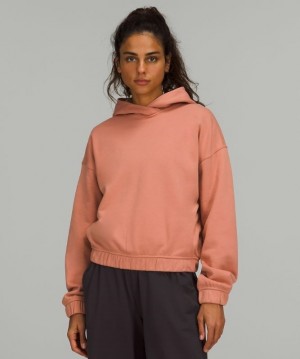 Lululemon Relaxed Cropped Hoodie Rosas | 219658RHL