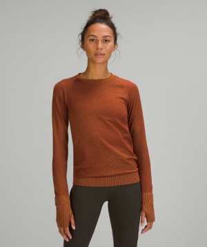 Lululemon Rest Less Pullover Marrom Naranjas | 673590CMZ