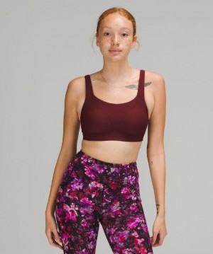 Lululemon Run Times Bra High Support, B Rojos Vino | 465807SWL