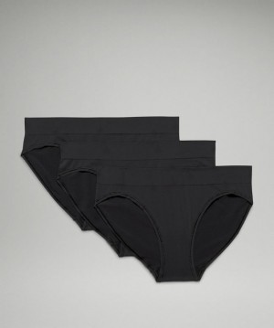 Lululemon Seamless Bikini 3P Negros Negros Negros | 475169HLB