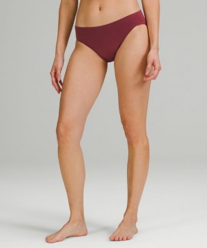Lululemon Seamless Mid-Rise Bikini Vino | 732485EWO