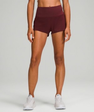 Lululemon Speed Up HR Short 2.5 Lined Rojos Vino | 159703FRC