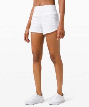 Lululemon Speed Up High-Rise Short 4 Lined Blancos | 697345XZM