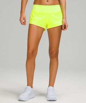 Lululemon Speed Up Low-Rise Lined Short 2.5 Amarillos | 268041ENV
