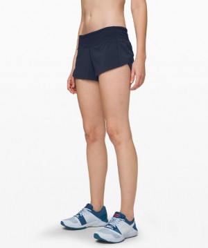 Lululemon Speed Up Low-Rise Lined Short 2.5 Azul Marino | 152609BAO