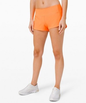 Lululemon Speed Up Low-Rise Lined Short 2.5 Naranjas | 873914YIL