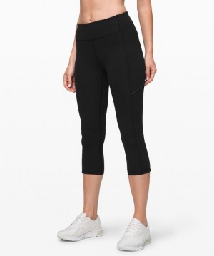 Lululemon Speed Up MR Crop 21 Negros | 701596DZQ
