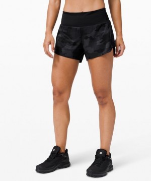 Lululemon Speed Up MR Short 4 Lined Camuflados Negros Multicolor Negros | 927814MPN