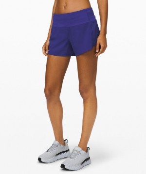 Lululemon Speed Up MR Short 4 Lined Larkspur | 931726VPD