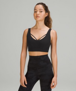 Lululemon Strappy Nulu Yoga Bra Light Support, C/D Cup Negros | 497653LJT