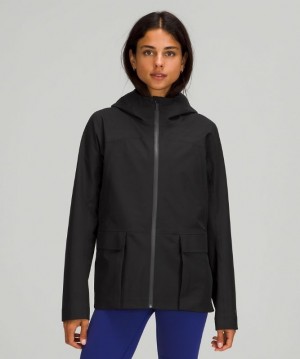 Lululemon StretchSeal Relaxed-Fit Rain Jacket Negros | 540896MBV