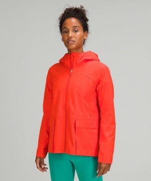 Lululemon StretchSeal Relaxed-Fit Rain Jacket Rojos | 894127IQC