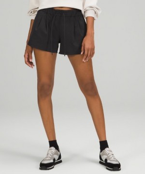 Lululemon Stroll at Sundown Mid-Rise Short 3 Ventlight Mesh Negros | 123645SBF