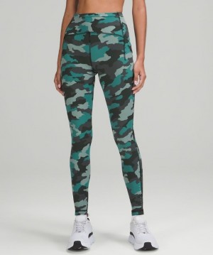 Lululemon Swift Speed HR Tight 28 Camuflados Turquesa Multicolor | 963078GOY