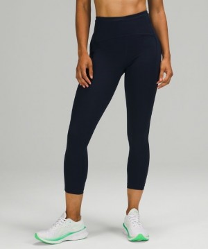 Lululemon Swift Speed High-Rise Crop 23 Azul Marino | 843916DXO