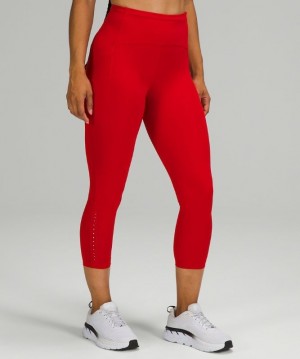 Lululemon Swift Speed High-Rise Crop 23 Rojos Oscuro | 926840VGK