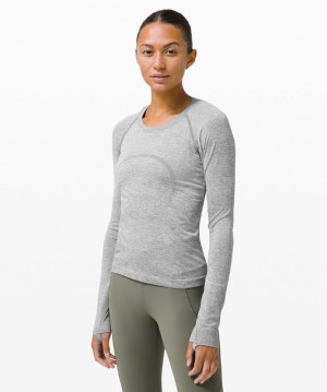 Lululemon Swiftly Tech Long Sleeve 2.0 Race Blancos | 167039NAH
