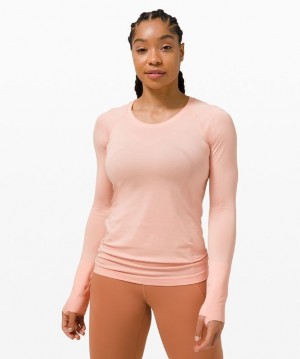Lululemon Swiftly Tech Long Sleeve 2.0 Rosas Blancos Rosas Blancos | 650138LCV