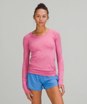 Lululemon Swiftly Tech Long Sleeve 2.0 Rosas Rosas | 379264FZM