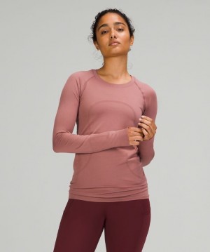Lululemon Swiftly Tech Long Sleeve 2.0 Spiced Chai | 451206LEG