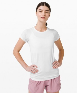 Lululemon Swiftly Tech Short Sleeve 2.0 Blancos Blancos | 046312DAV