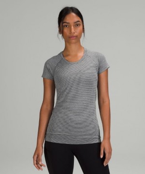 Lululemon Swiftly Tech Short Sleeve 2.0 Grises Negros Blancos Grises | 597420VPF