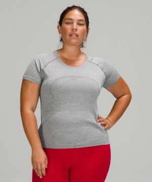 Lululemon Swiftly Tech Short Sleeve 2.0 Race Length Blancos | 350896VSK