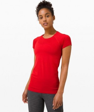 Lululemon Swiftly Tech Short Sleeve 2.0 Rojos Oscuro Rojos Oscuro | 983024EQY