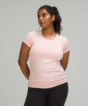 Lululemon Swiftly Tech Short Sleeve 2.0 Rosas Blancos Rosas Blancos | 160452DFA