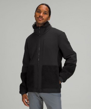 Lululemon Textured Fleece Jacket Negros | 941702DTJ