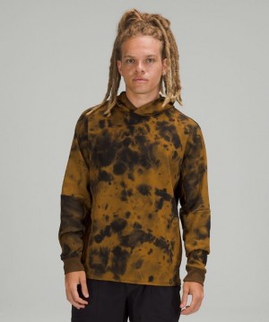Lululemon Textured Tech Hoodie Dorados Marrom Negros | 658409REP